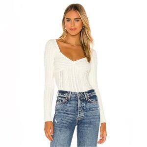 MAJORELLE Fallone Sweater in Cream Size S